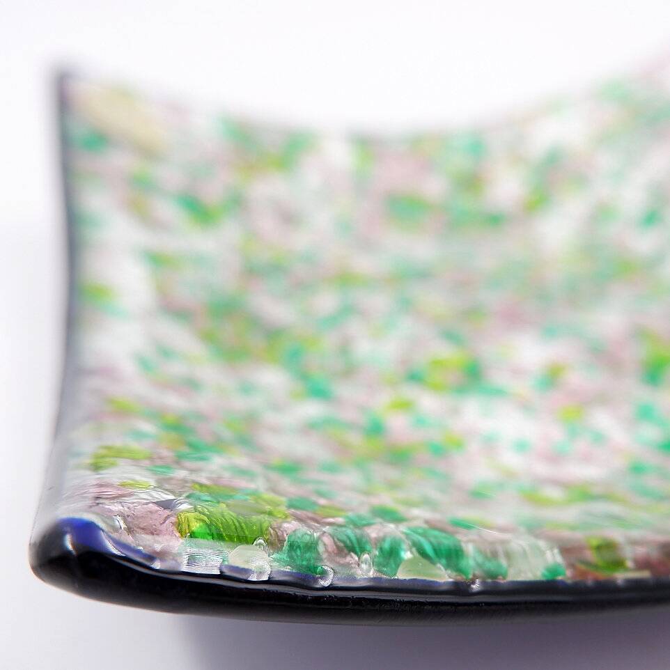 Vintage Square pocket emptier in Murano glass "TRE ARCHI"