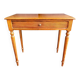Small solid wood desk with a drawer.