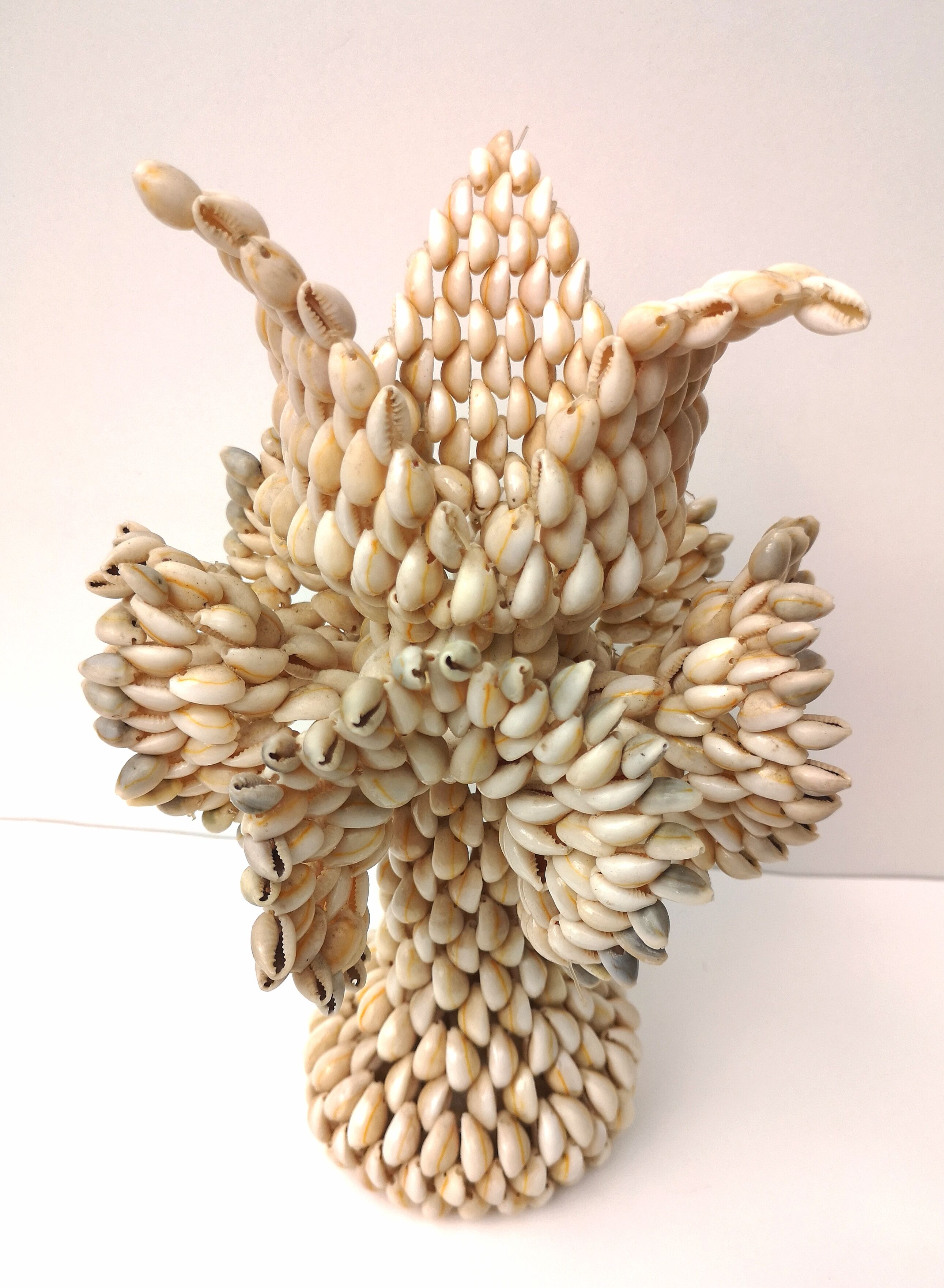 Vintage shell candle holder