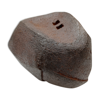 Puisaye La Borne sandstone sculptural vase