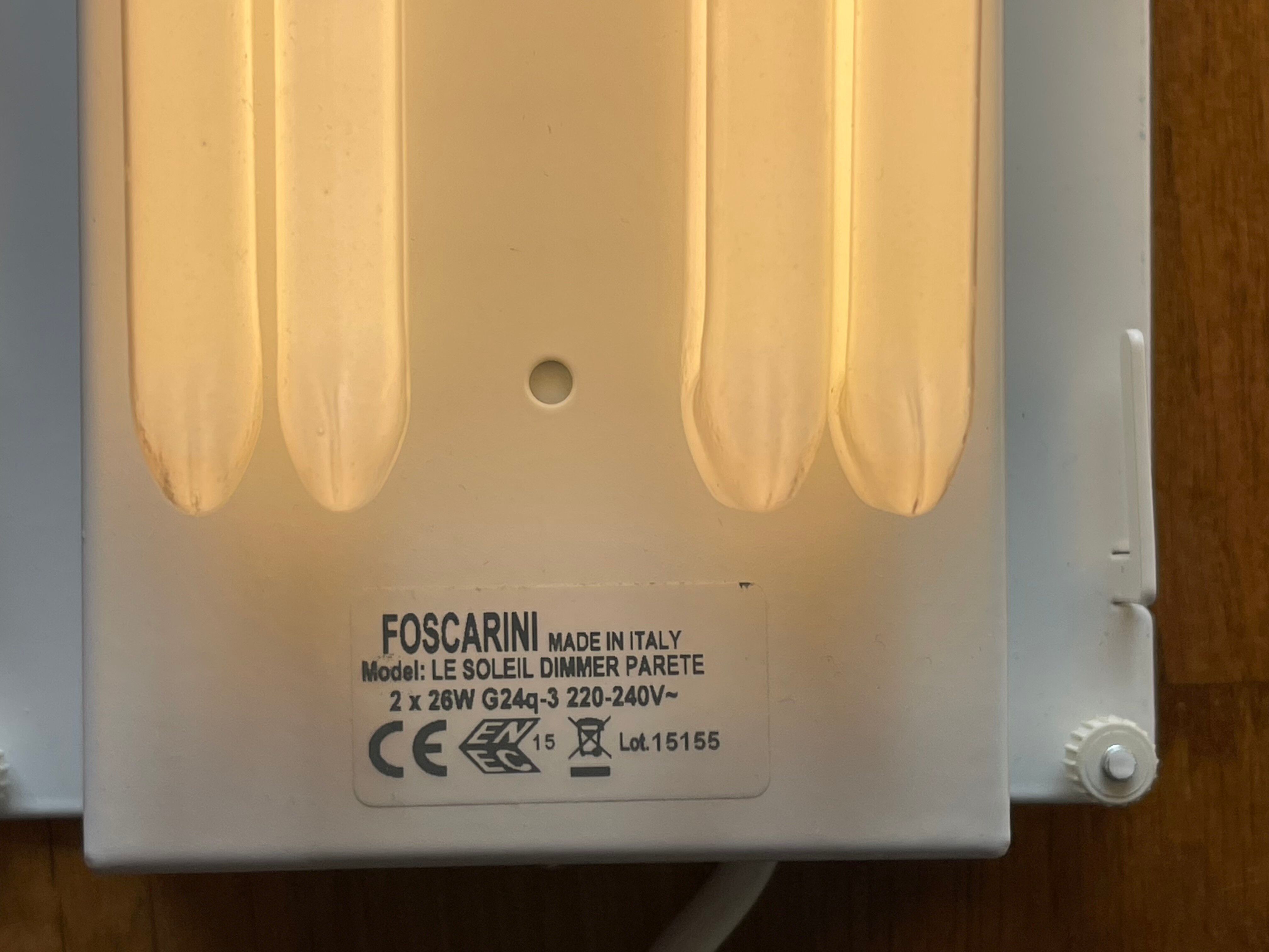 Paire d’applique foscarini, modèle le soleil