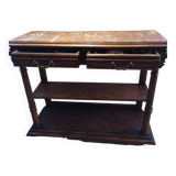 Antique console with marble top