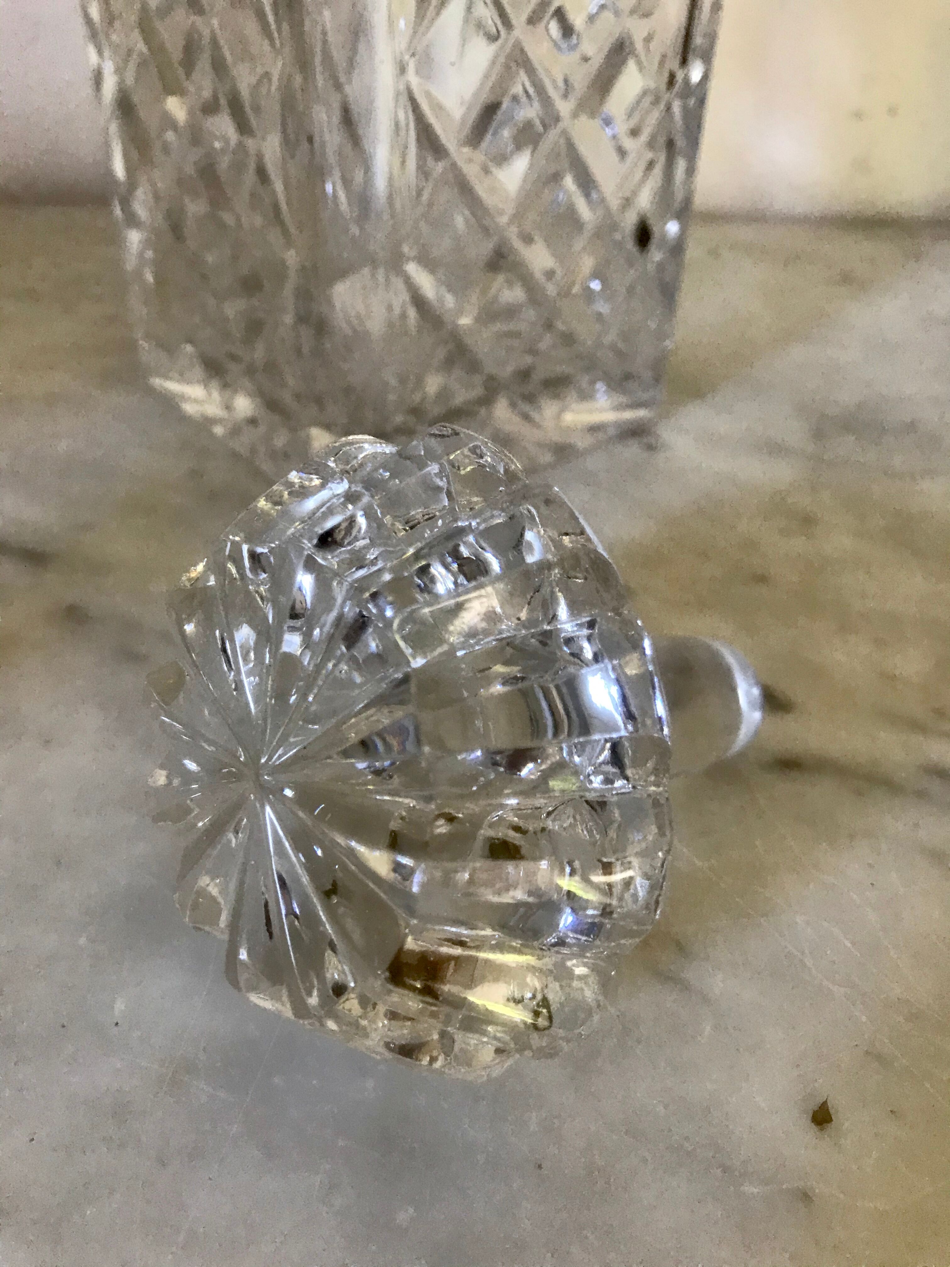Crystal whisky carafe