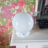 Opaline globe lamp