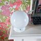 Opaline globe lamp