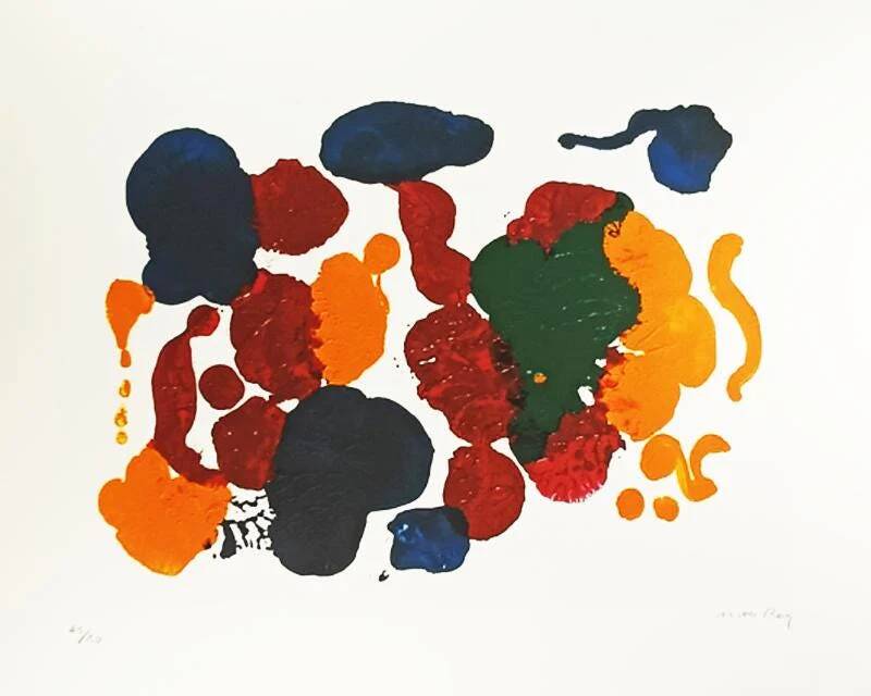 Lithographie en édition limitée de Man Ray, années 1970, signature et numérotation au crayon de l'auteur