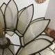 Lotus suspension in mother-of-pearl and brass