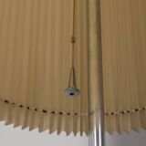 Vintage 1960s floor lamp in metal and pleated shade Italian design