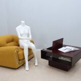 Table basse desserte vintage modulable avec bar 1960