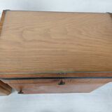 Pair of vintage oak bedside tables