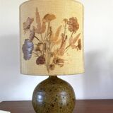 Lampe vintage en grès pyrité années 70