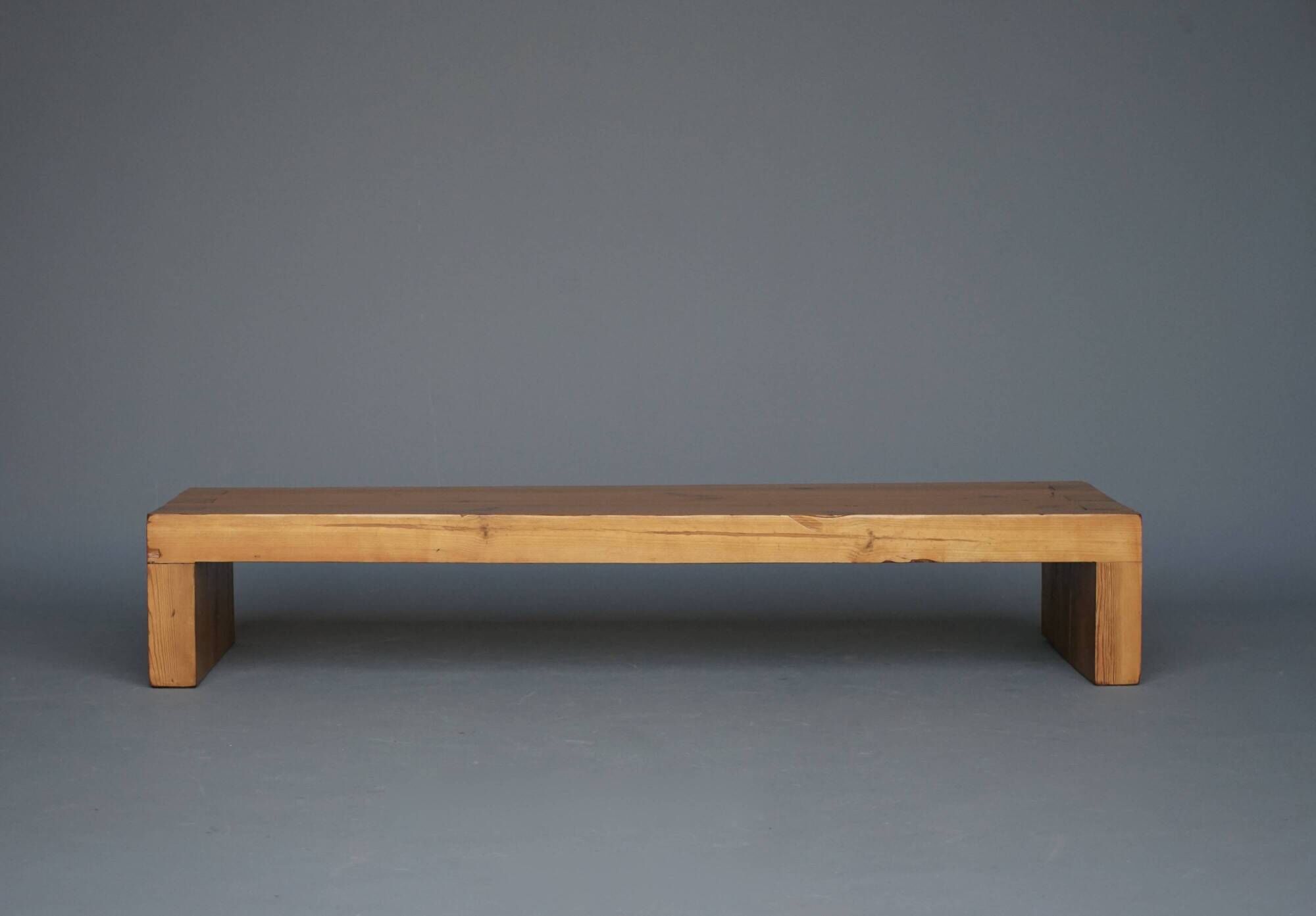 Low Pine Coffee Table in the style of Charlotte Perriand, 1960s