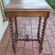Side table, Louis XIII style console in walnut.