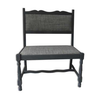 Banquette vintage gris ardoise