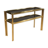 Console italienne métal doré