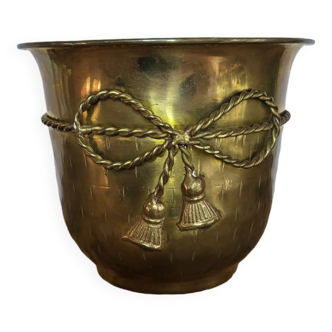 Brass pot cover