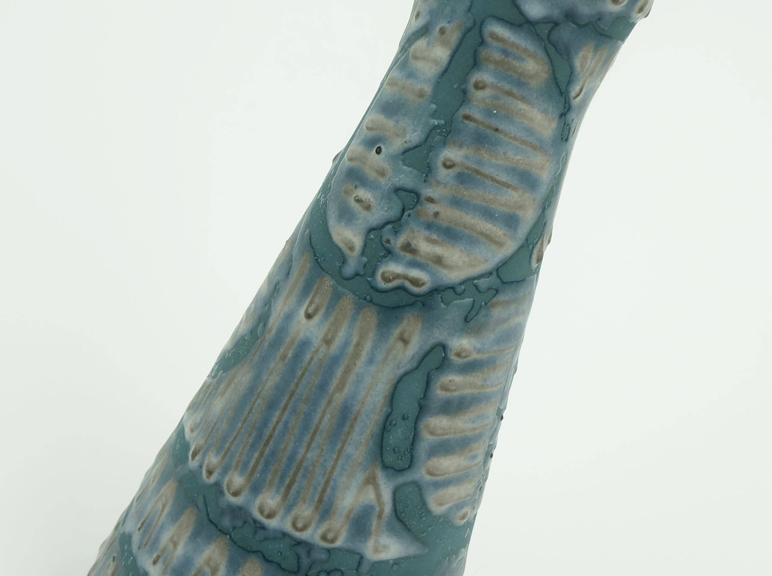 Vintage carstens keramik vase model 3765-27 rare glaze variation