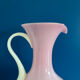 Vintage pink opaline vase / Vintage Pop Color pitcher vase / d
