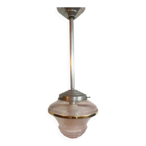 suspension verre rose