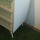 Chest of drawers 3 rattan and wood drawers