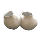 Vase double forme organique