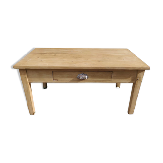 Table basse ancienne avec tiroir