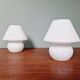 Pair of Murano glass mushroom lamps, 1970s-80s