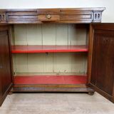 Napoleon III period colonial buffet in marquetry with orientalist decorations