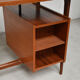 Scandinavian desk "Boomerang" feet compass 60s