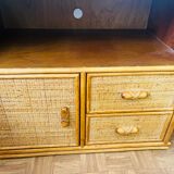 Rattan TV cabinet
