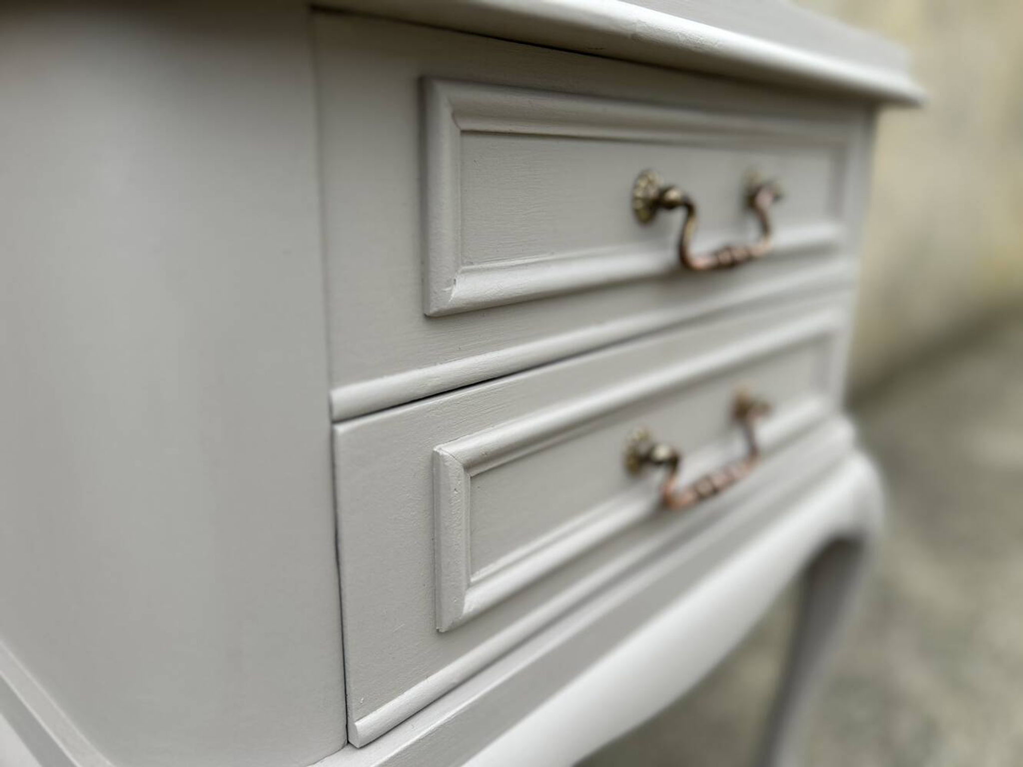 Pair of bedside tables, Louis XV style, vintage, 1960s