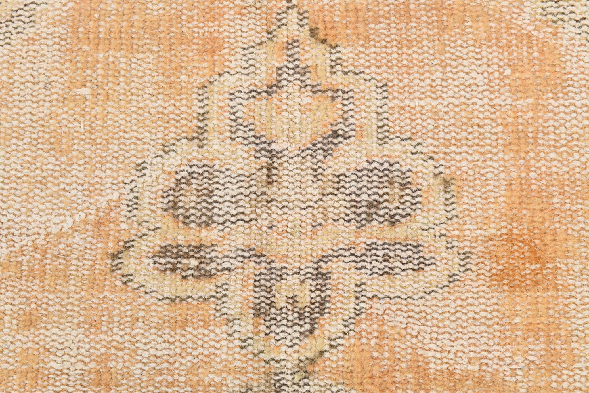 6x9 Peach Yellow Soft Pastel Turkish Vintage Rug, 185x276Cm SK 5250