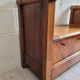 Antique wooden chest bench