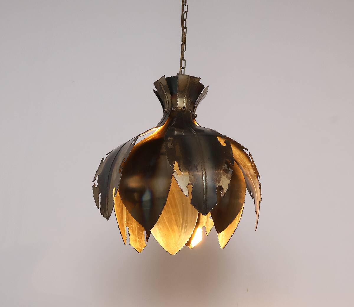 Holm Sorensen "Union" brass pendant lamp, 1960s