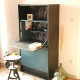 Vintage secretary blue oil
