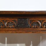 Oak Desk Table, Neo-Gothic style – Early 20th century