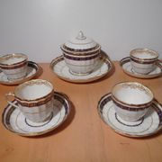 English porcelain cup service ROYAL CROWN DERBY 19th century
