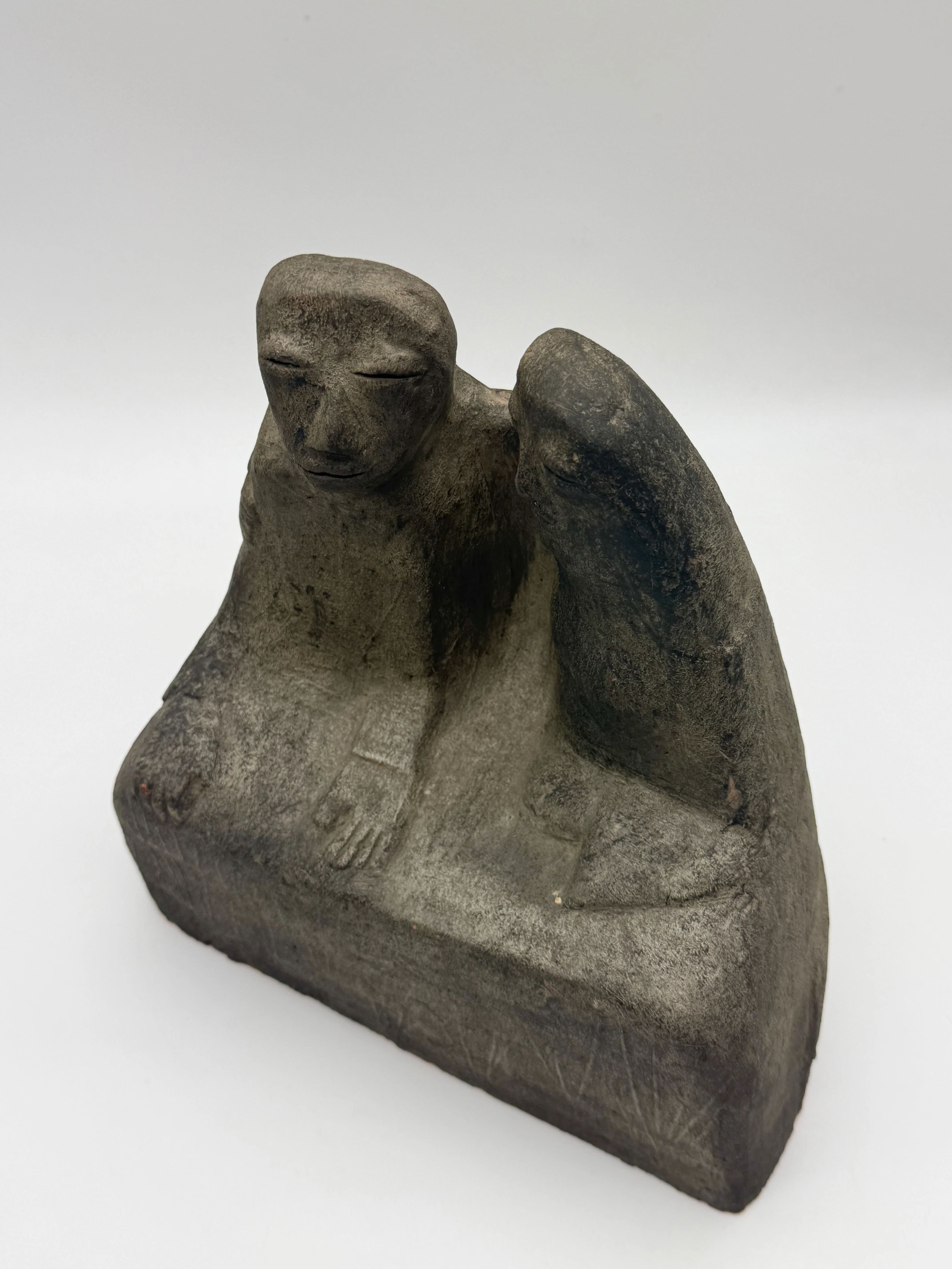 Sculpture en céramique "Coppia" Clizia (Mario Giani), Italie, 1970s