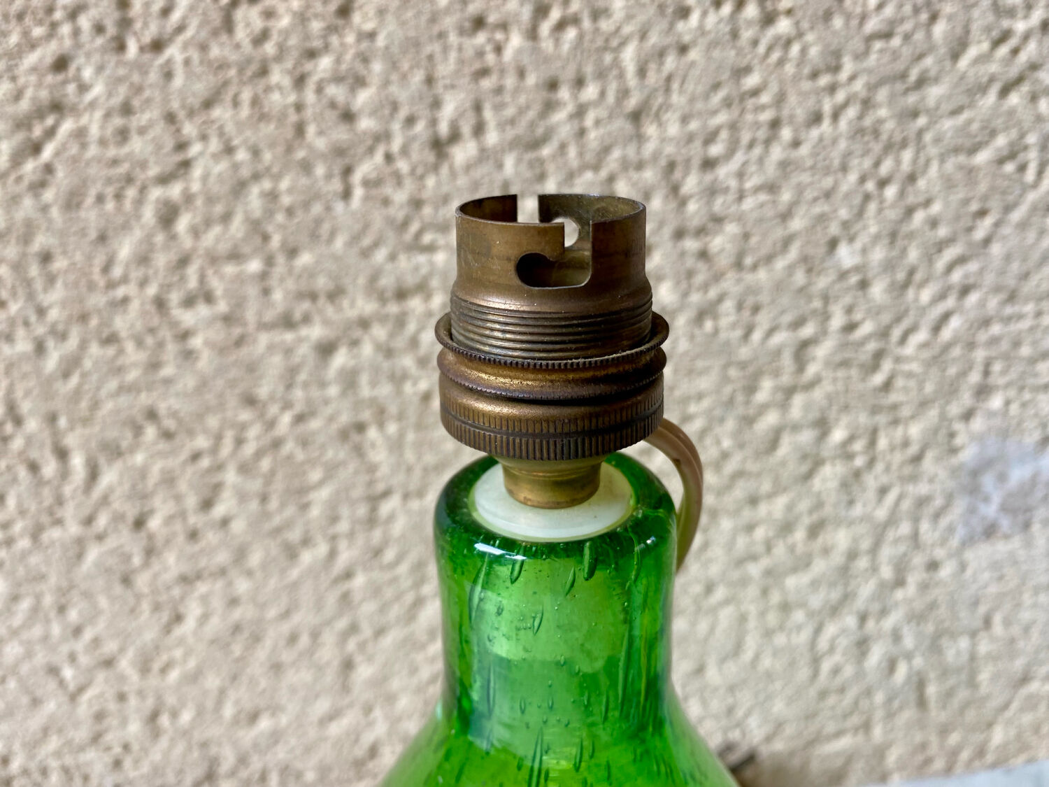 Blown glass rabbit's foot from Biot, France, vintage design from the 1960s.