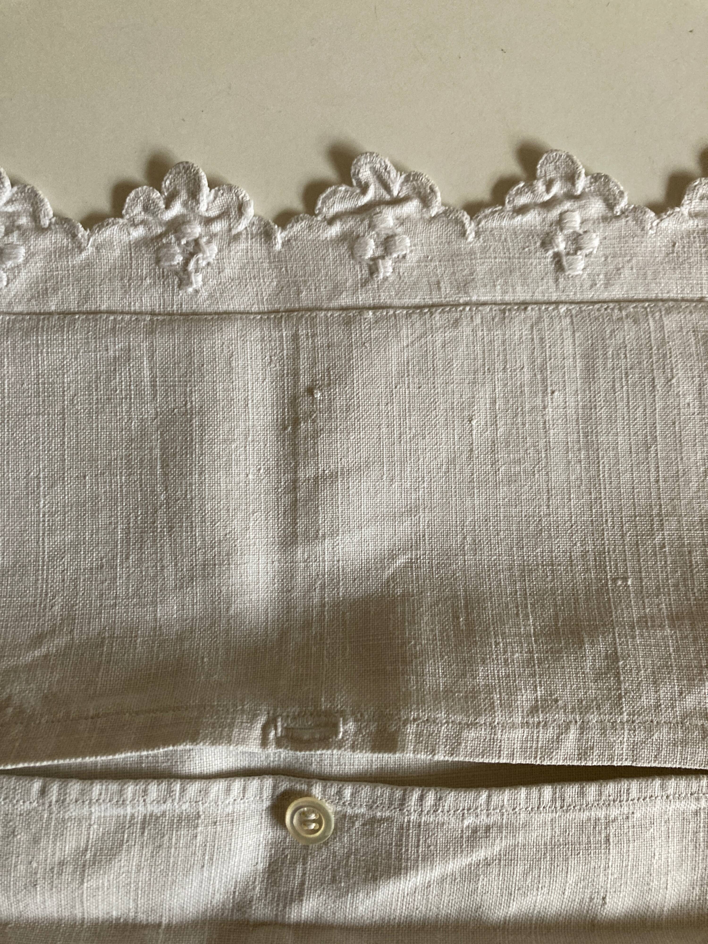 19th country pillowcase in raw linen canvas