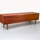 Teak lowboard with drawers from WK Möbel, 1960s