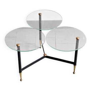 Table basse présentoir de magasin vintage 1950