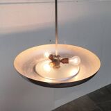Mid-century Art Deco glass pendant light
