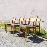 6 vintage Scandinavian chairs