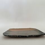 large enamelled ceramic pocket emptier signed Claude Champy, France