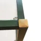 Vintage coffee table Pierre Vandel forest green & gold 70's