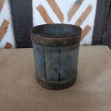 Old metal fishmonger measure box