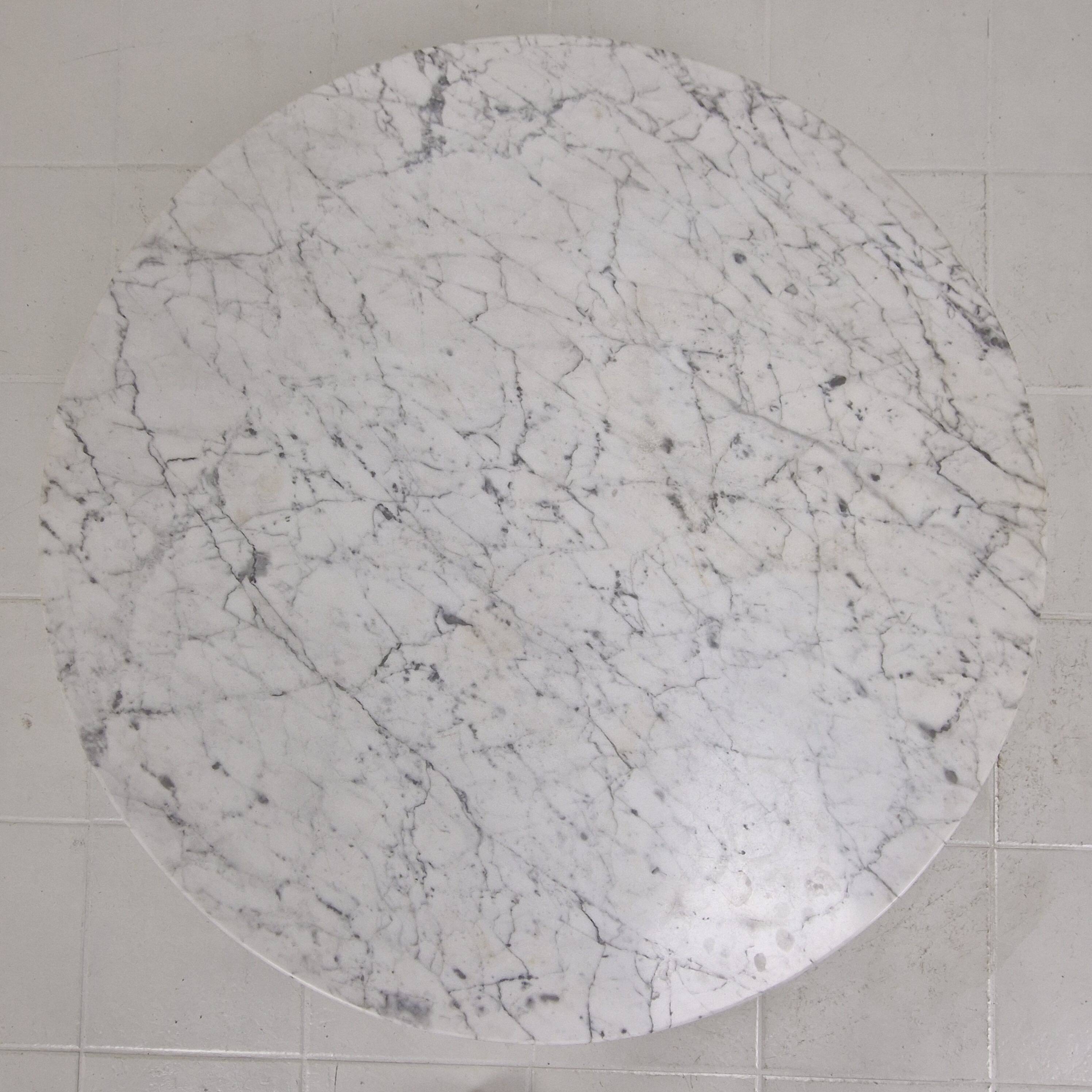 Early Carrara Marble Coffee Table by Eero Saarinen for Knoll International