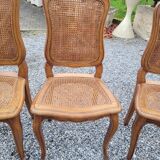 4 Louis XV style chairs cannée