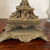 Ancien chandelier baroque en bronze
